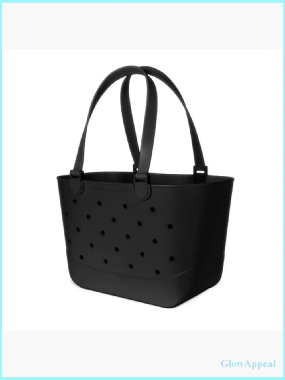 Large Waterproof Beach Tote with Zipper Pocket - EVA Rubber Travel Bag